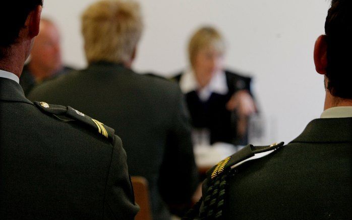 ZELL AM SEE – De rechter in de Oostenrijkse plaats Zell am See heeft dinsdag negen Nederlandse militairen vrijgesproken van deelname aan een grote vechtpartij in oktober 2007. Foto ANP