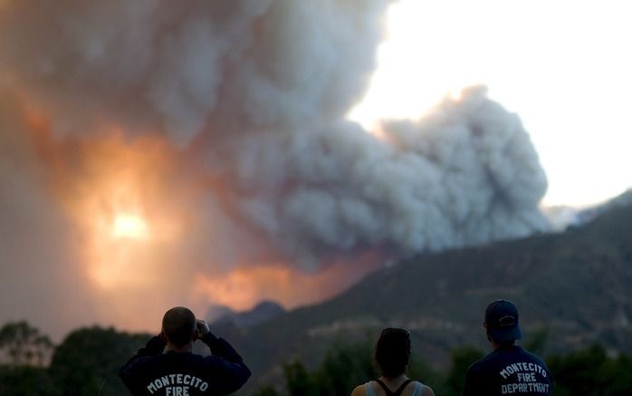 Bosbranden in Santa Barbara, Californië. Foto EPA