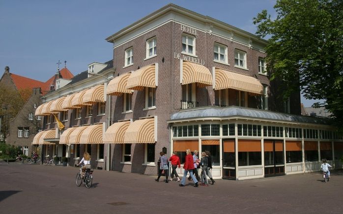 Hotel De Wereld in Wageningen, waar het Duitse leger in mei 1945 capituleerde. Foto ANP.