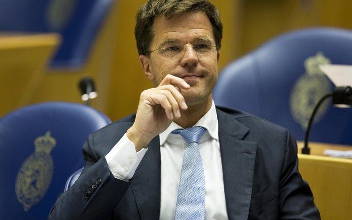 VVD-leider Rutte gaat in gesprek met Joodse organisaties na zijn opmerking dat de Holocaust ontkend mag worden. Foto ANP