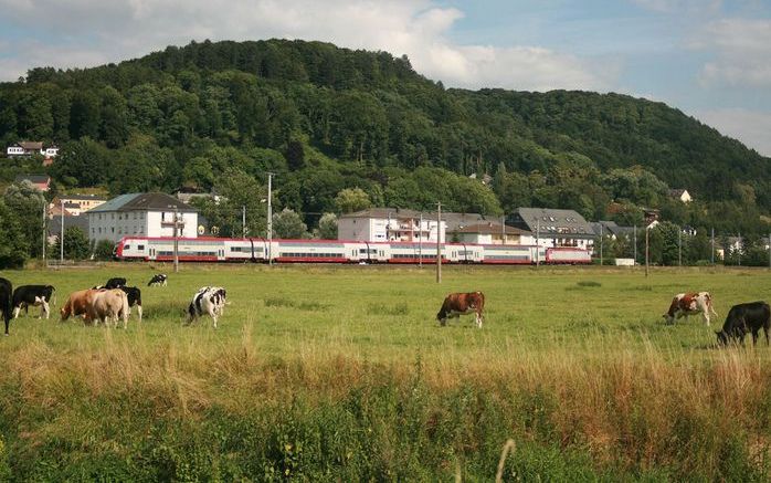 Een Luxemburgse trein baant zich een weg door het glooiende landschap van het groothertogdom. In 2009 is het 150 jaar geleden dat de eerste spoorlijnen zijn aangelegd. De aanleg van het railnetwerk is een belangrijke erfenis van het bestuur van Koning Wil