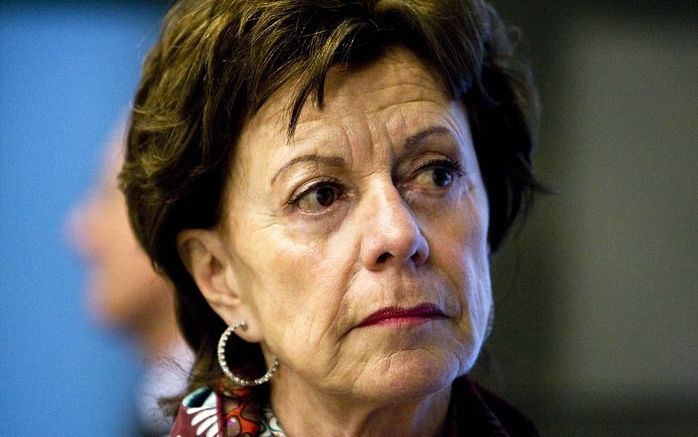 BRUSSEL - Europees commissaris Neelie Kroes beslist volgens planning maandag over de verkoop van energiebedrijf Nuon aan de Zweedse energiegigant Vattenfall. Foto ANP