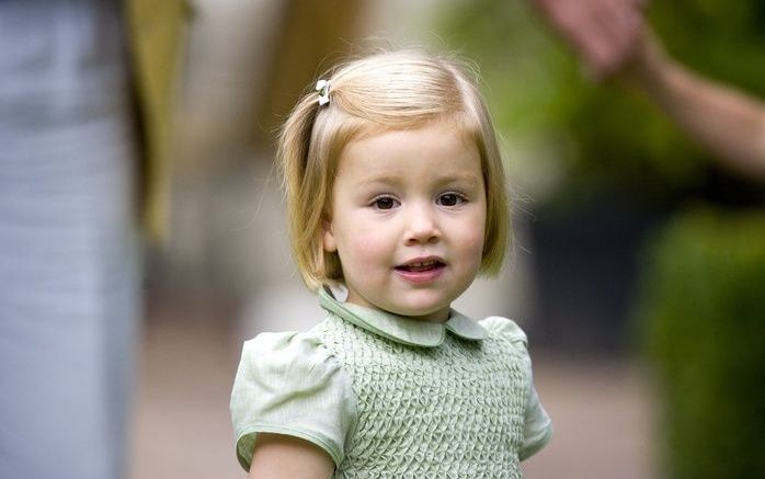 DEN HAAG - Prinses Alexia gaat maandag voor het eerst naar school. Vrijdag wordt zij vier jaar. Foto ANP