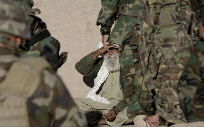 In Uruzgan zijn maandagavond drie Nederlandse militairen lichtgewond geraakt. Foto ANP