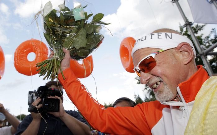 Ultrafietser Joop van Beek uit Nunspeet. Foto ANP