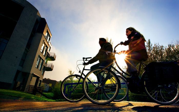 De Fietsersbond werkt aan een campagne waarmee fietsende weggebruikers worden aangespoord zich op de openbare weg veiliger te gedragen. Foto ANP