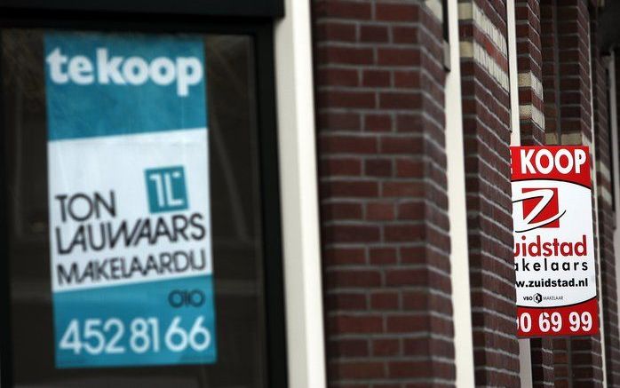 UTRECHT – Rabobank verwacht dat de huizenprijzen dit jaar met 6 procent zullen dalen. Dat meldde de bank donderdag in het kwartaalbericht over de woningmarkt. Foto ANP