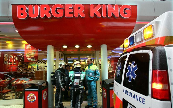 MIAMI – De economische recessie heeft ook fastfoodketen Burger King in de greep. Het bedrijf zag het afgelopen kwartaal de omzet dalen doordat meer consumenten thuis aten. Foto ANP