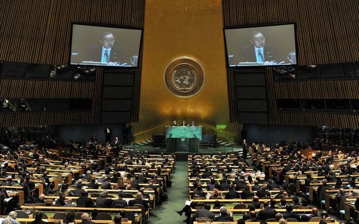 NEW YORK – In New York is dinsdag de klimaattop van de Verenigde Naties begonnen. De bijeenkomst werd geopend door secretaris–generaal Ban Ki–moon van de VN. Foto EPA