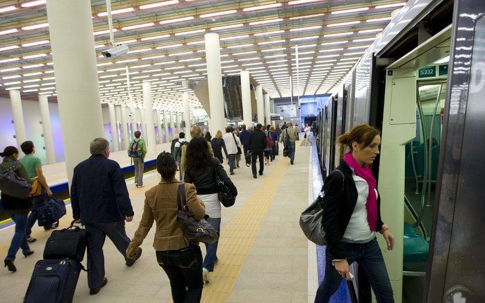 Het vernieuwde metrostation van Rotterdam CS. Foto ANP