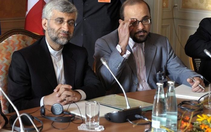 GENTHOD – De Iraanse afgezant Saeed Jalili is donderdag zelf over de Iraanse kernenergie begonnen. Dit zei een diplomaat die betrokken is bij de gesprekken van de vijf permanente leden van de Veiligheidsraad en Duitsland met Iran. Foto EPA