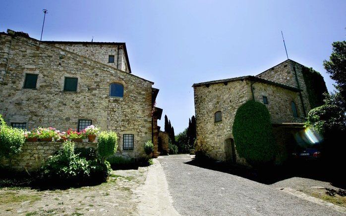 Rocca dei Draconi, een Toscaanse boerderij bij het dorpje Tavernelle. Foto ANP