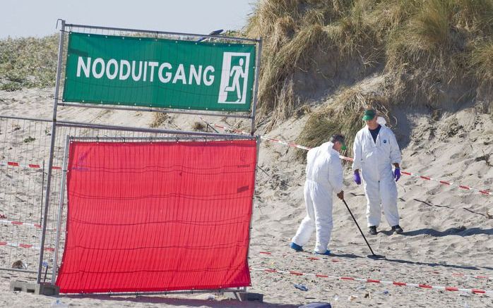 Onderzoek na de strandrellen in Hoek van Holland. Foto ANP