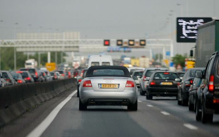 Op het dieptepunt stond er vrijdagavond circa 380 kilometer file, aldus de ANWB. Foto ANP