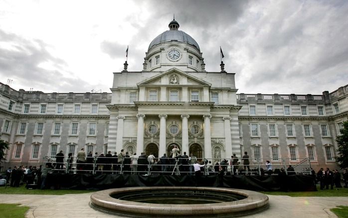 Drie Ierse vrouwen hebben de regering van Ierland gedaagd in een aanklacht tegen de abortuswetgeving in het land. Foto: regeringsgebouw in Dublin. Foto EPA