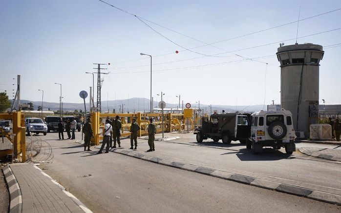 JENIN - Grensovergang bij Jenin (Palestijns Gebied). Foto ANP