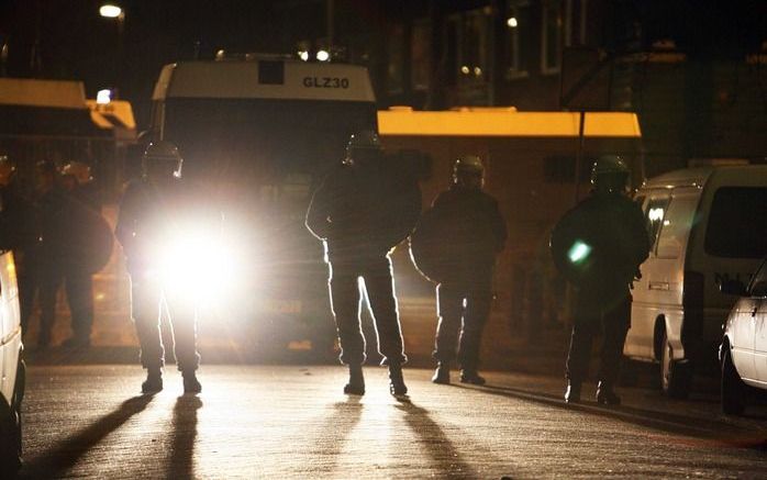 De politie heeft tijdens de nieuwjaarsnacht honderden arrestaties verricht. Foto ANP