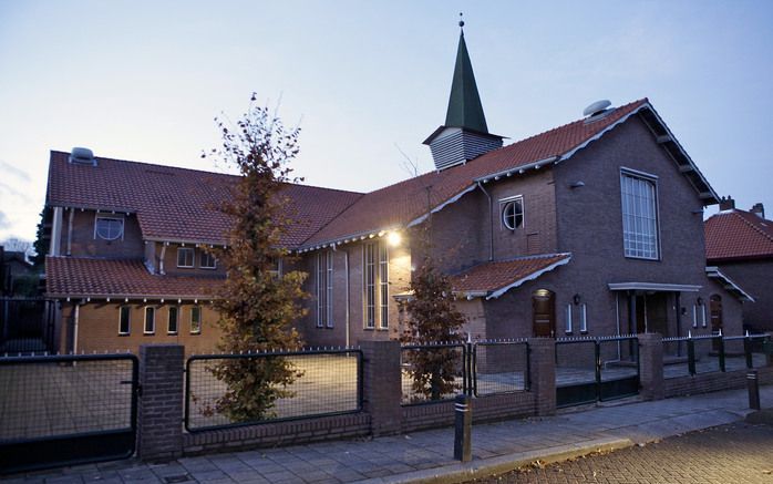 VEENENDAAL – Het kerkgebouw van de gereformeerde gemeente in Nederland (buiten verband) aan de Fluiterstraat te Veenendaal. Foto Sjaak Verboom