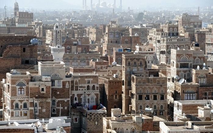 Het oude gedeelte van de stad Sana’a in Jemen. Foto EPA