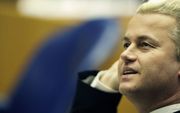 Wilders gaat niet in op een eventueel aanbod van de Nederlandse Moslim Omroep (NMO) om zijn anti–Koranfilm Fitna uit te zenden. Foto ANP