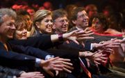 In aanwezigheid van prinses Màxima heeft het Oranje Fonds zaterdag in Utrecht het programma Taalontmoetingen afgesloten. Foto ANP