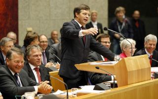 Op de tweede dag van de algemene beschouwingen walste de oppositie met veel verbaal geweld over premier Balkenende heen. Foto ANP
