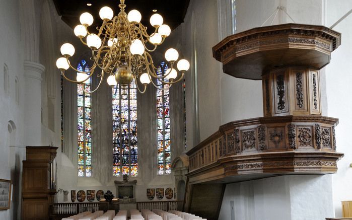 De koningskraak in de Grote of Jacobijnerkerk in Leeuwarden. Foto Frans Andringa