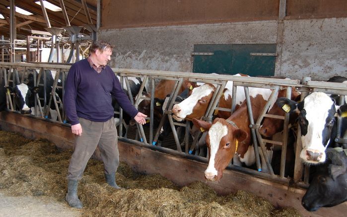 „De afdeling rundvee is in de praktijk vooral de zorg van mevrouw Meerdink.”, aldus agrariër Henk Meerdink.