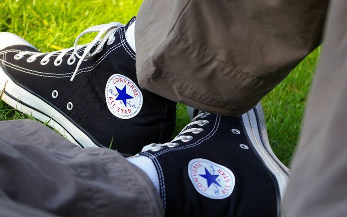 AMSTERDAM - Mede dankzij Nike kan Converse -en daarmee de lifestyleschoen All Star- dit jaar in alle vrijheid zijn honderdjarige bestaan vieren. Na zware periodes bezorgde marktleider Nike het iconisch modemerk een rooskleurige toekomst. Foto: ANP