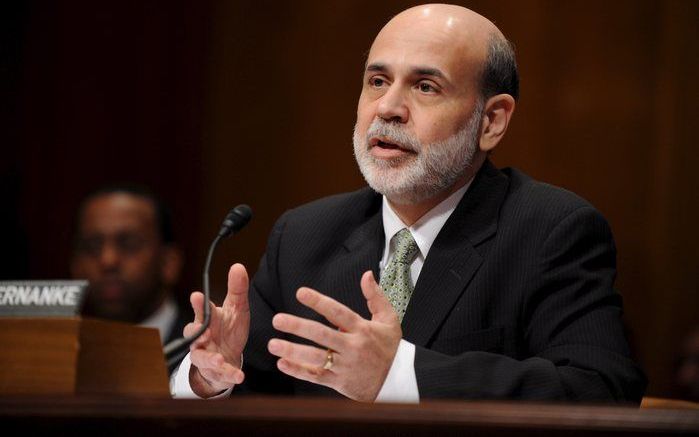 WASHINGTON - De Amerikaanse centralebankpresident Ben Bernanke heeft begrip voor onvrede onder de Amerikanen over miljardensteun aan banken en verzekeraars. Foto EPA