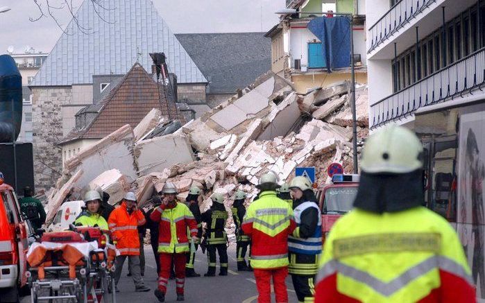 KEULEN – Niet alle stukken uit het ingestorte stadsarchief van Keulen zijn verloren gegaan. Veel historische documenten uit het gebouw zijn inmiddels in veiligheid gebracht. Foto ANP