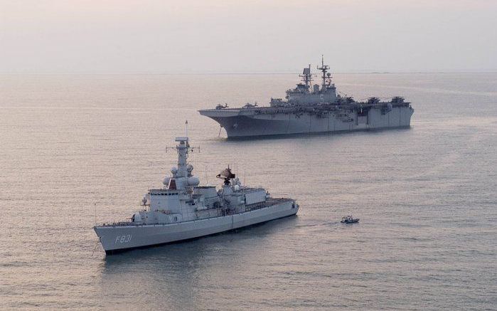 WILLEMSTAD (ANP) – Het Nederlandse marineschip Hr.Ms. Van Amstel heeft 350 kilo cocaïne onderschept in de Caribische Zee. Het ministerie van Defensie maakte dinsdag melding van de vangst. Foto ANP