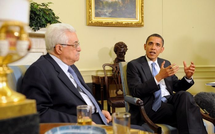 WASHINGTON - President Obama met de Palestijnse president Abbas. Foto EPA