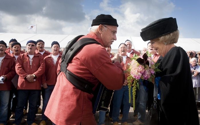 DEN OEVER - Koningin Beatrix bezoekt zaterdag de Visserijdagen in Den Oever. Foto ANP