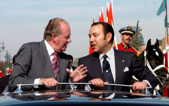 Koning Mohammed VI van Marokko (rechts). Foto EPA