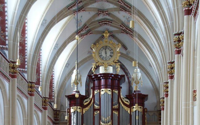 Het orgel in de Sint-Maartenskerk van Zaltbommel. Foto RD