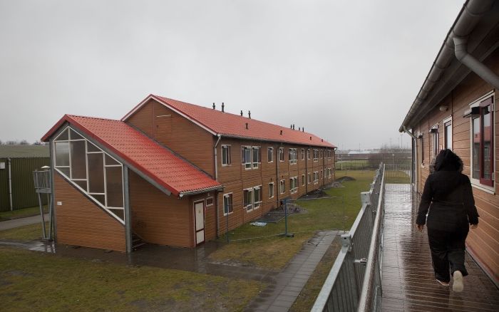 Woonunits op de op de opvanglocatie van het Centraal Orgaan opvang Asielzoekers (COA) in Ter Apel. Foto ANP