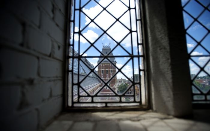 Uitzicht vanuit het vernieuwde Rijksmuseum. Foto ANP