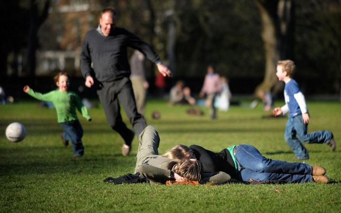 „Op jonge leeftijd in aanraking komen met een groene omgeving is goed voor de gezondheid, creativiteit en de sociale interactie van kinderen.” Foto ANP