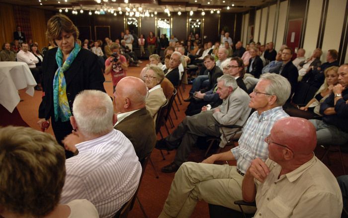 LEEUWARDEN - Verdonk houdt 16 mei 2008 met haar beweging Trots op Nederland een discussieavond in het Oranje Hotel in Leeuwarden. Foto ANP