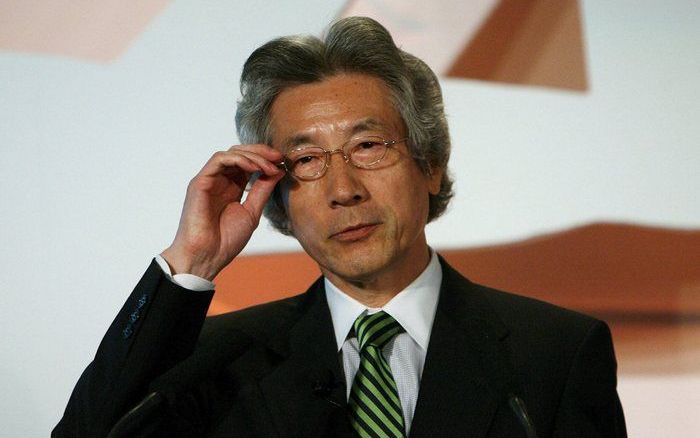 De gewezen Japanse premier Junichiro Koizumi stapt uit de politiek. Foto EPA