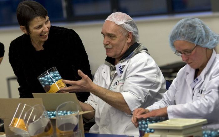 Staatssecretaris Klijnsma op bezoek in een sociale werkplaats in Oss. Foto ANP