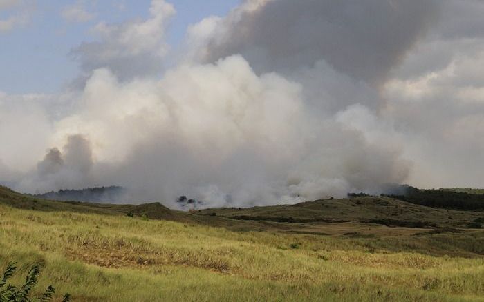 „Brand Schoorl gelijk aan uitstoot 5400 auto’s” Foto ANP