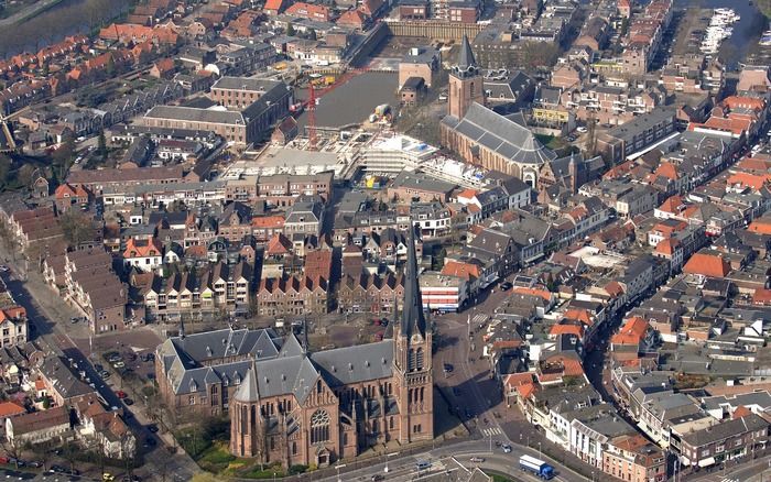 ...het centrum van Woerden... Foto Bram van de Biezen