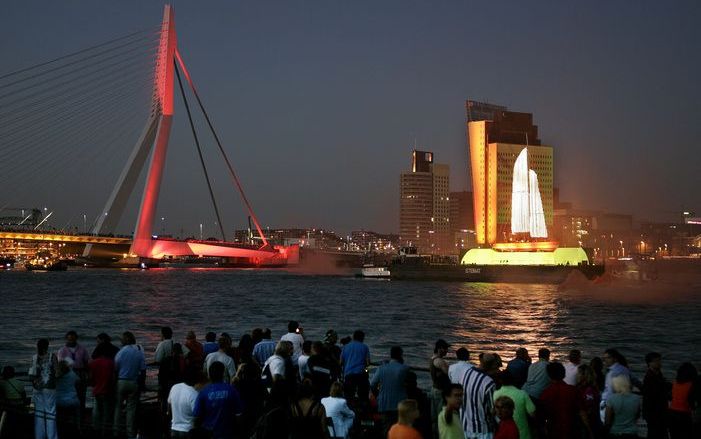 Rotterdam bij avond. Foto ANP.