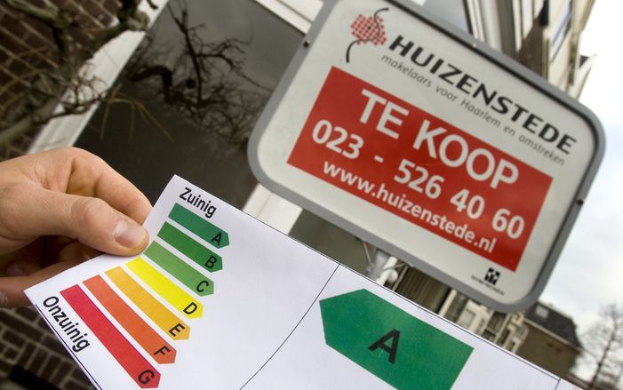 Slechts een op de twintig verkochte woningen heeft een energielabel. Foto ANP