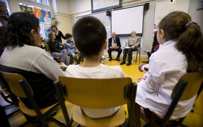 Het aantal gastlessen dat de Bond tegen het Vloeken verzorgt op scholen neemt nog altijd toe. De laatste jaren is vooral een stijging te zien van het aantal bezochte rooms-katholieke en openbare scholen. Foto ANP