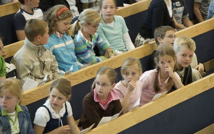 Zo’n duizend jongens en meisjes kwamen zaterdag in Nunspeet bij elkaar om samen op een bondsdag het verenigingsseizoen af te sluiten. Foto Bram van de Biezen