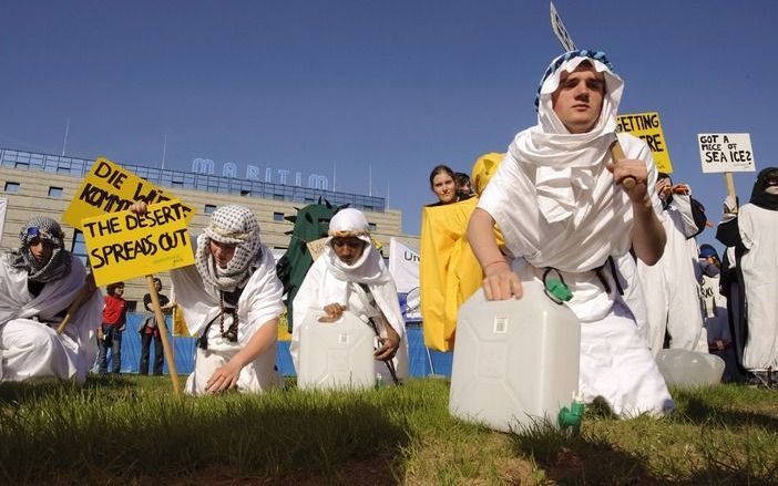 Demonstraties voor een beter klimaatbeleid rond de klimaattop in Bonn. Foto EPA