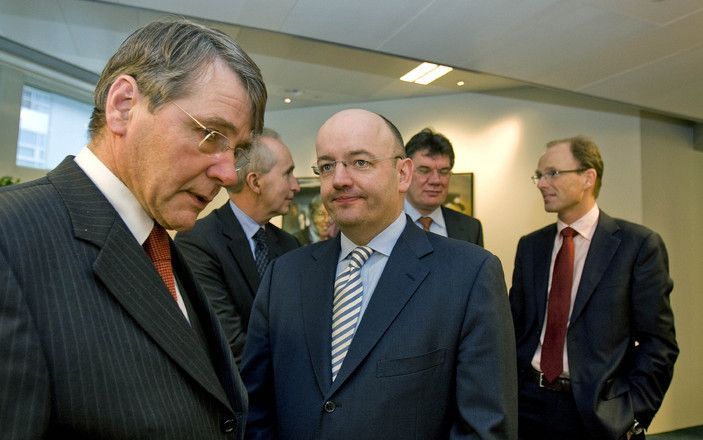 Minister Donner (l) en Bakker.